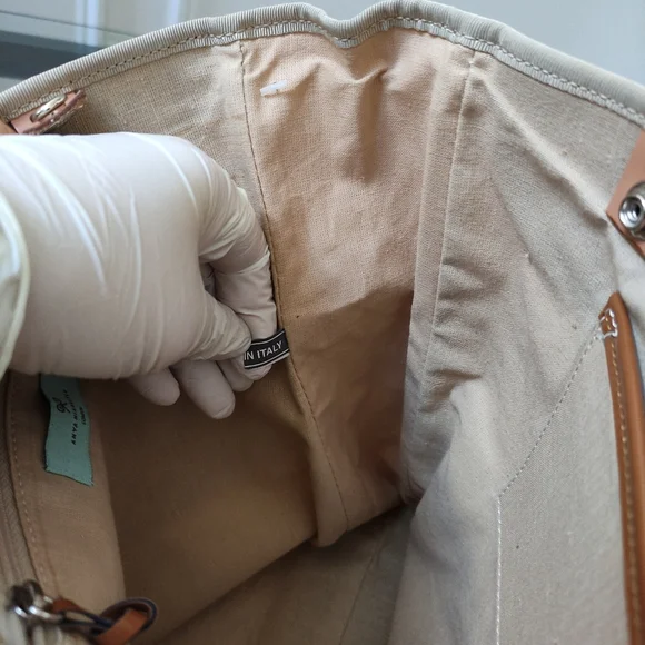 Vintage Anya Hindmarch printed Tote Bag 11x11x3.5" - Picture 12 of 16